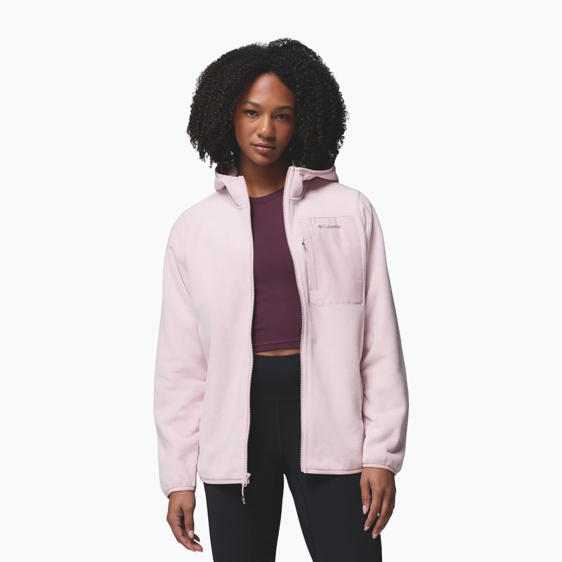 Pile donna Columbia Pacific Arch 200 Hooded Full Zip Fleece mineral pink 5