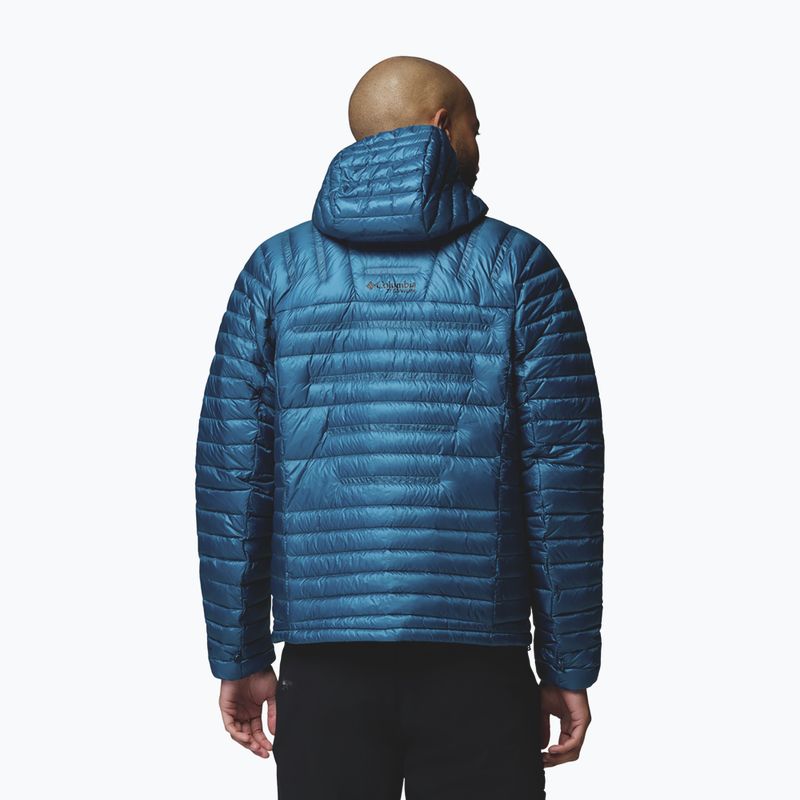 Piumino uomo Columbia Endevour Mountain Down Hooded phoenix blue 3