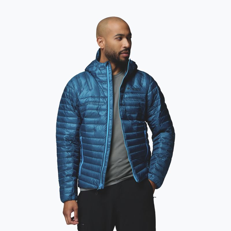 Piumino uomo Columbia Endevour Mountain Down Hooded phoenix blue 4