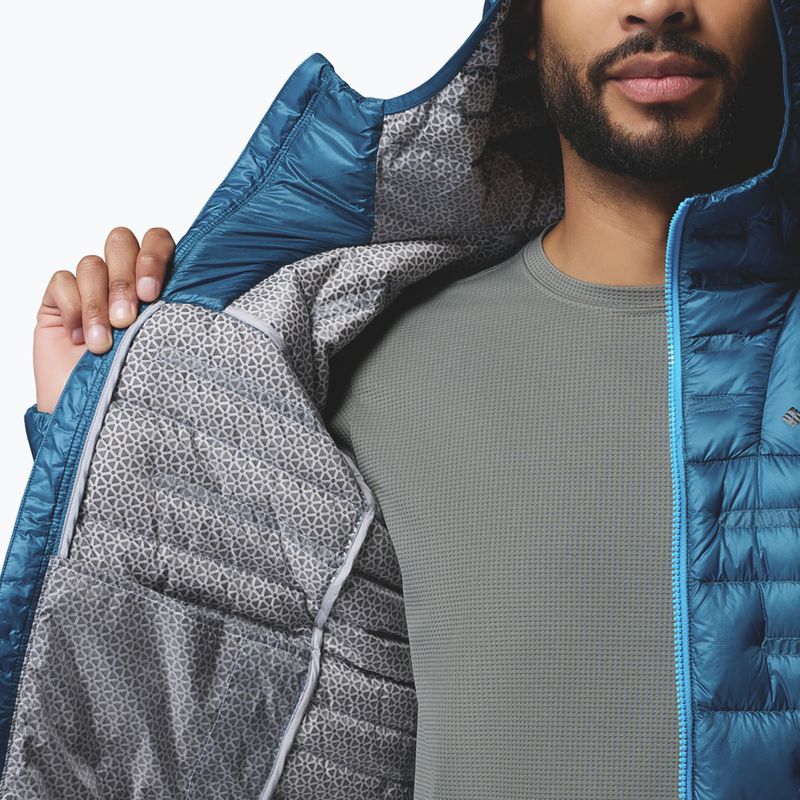 Piumino uomo Columbia Endevour Mountain Down Hooded phoenix blue 9