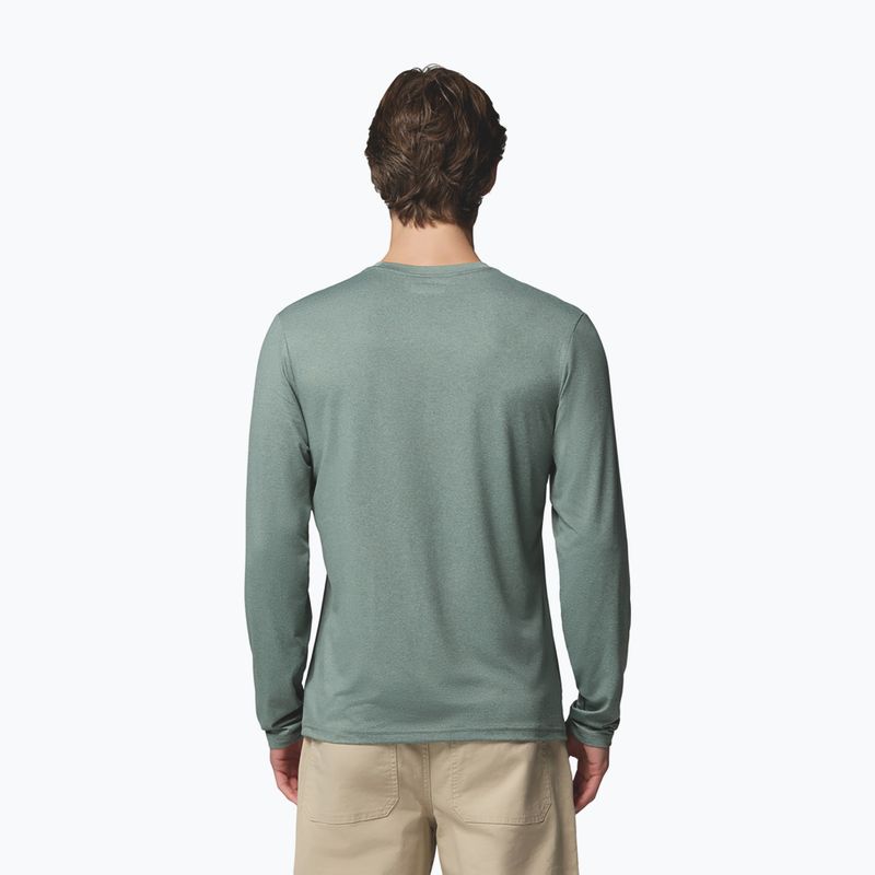 Longsleeve da uomo Columbia Parsons Point LS Graphic Tee sedona sage heather framed peakscape 3