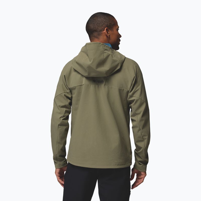 Giacca softshell da uomo Columbia Tennen Mountain Hooded Softshell stone green 3