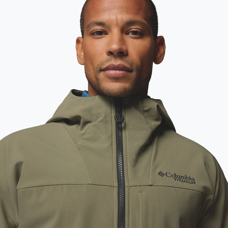 Giacca softshell da uomo Columbia Tennen Mountain Hooded Softshell stone green 6
