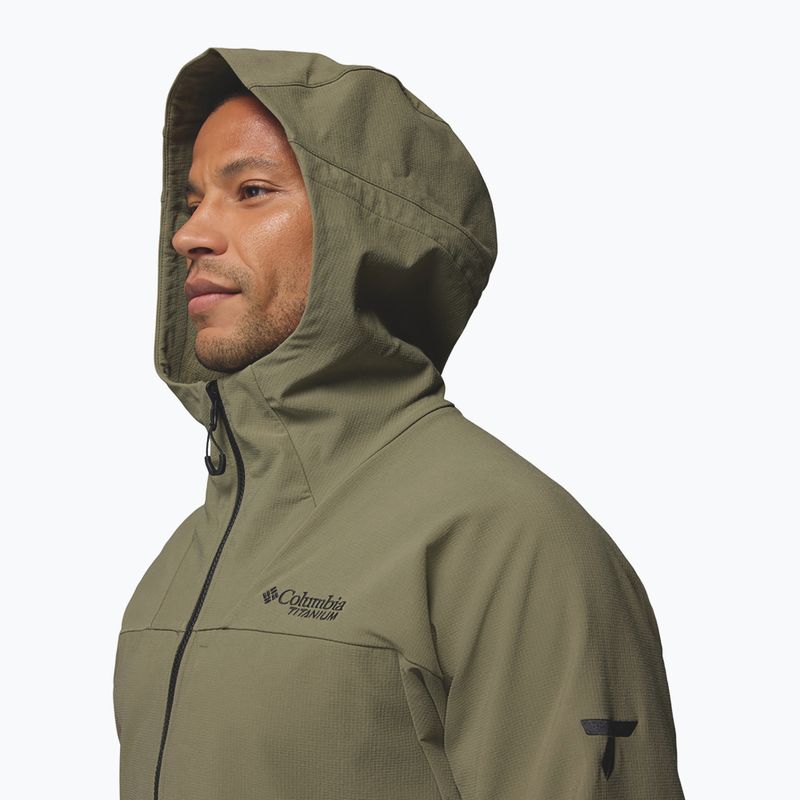 Giacca softshell da uomo Columbia Tennen Mountain Hooded Softshell stone green 7
