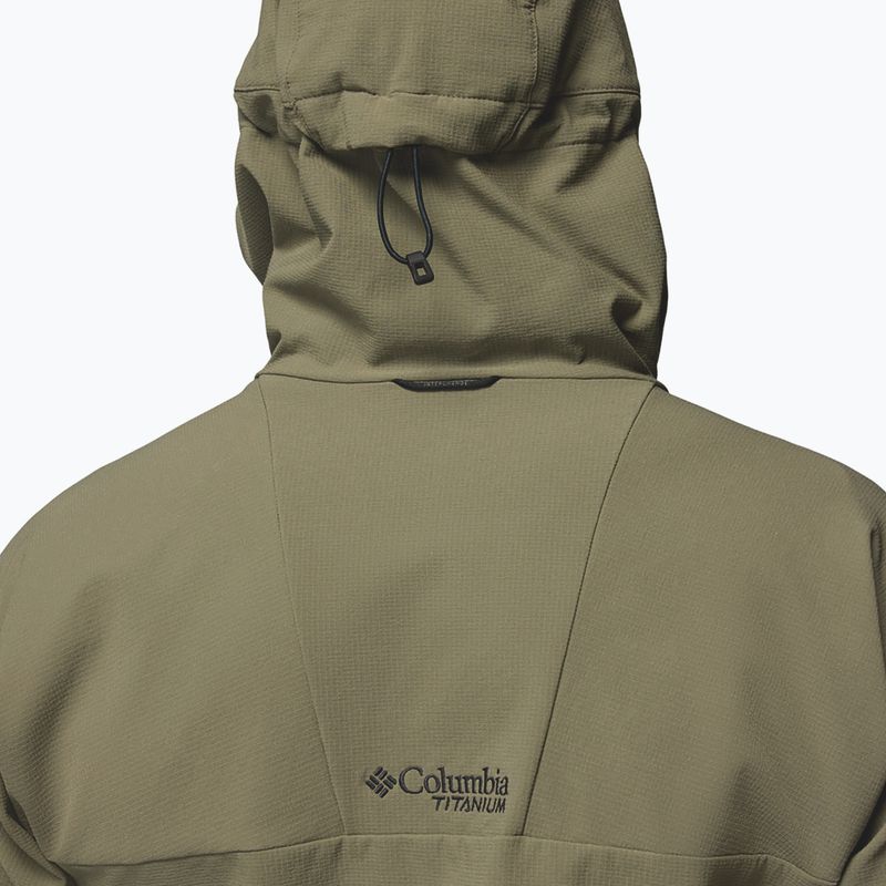 Giacca softshell da uomo Columbia Tennen Mountain Hooded Softshell stone green 8