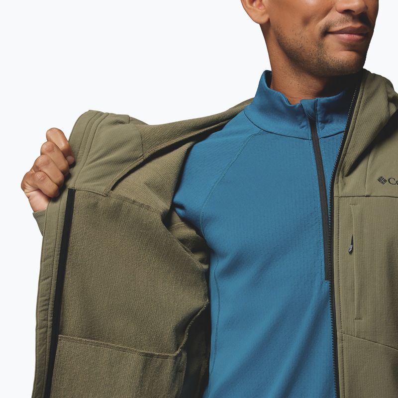 Giacca softshell da uomo Columbia Tennen Mountain Hooded Softshell stone green 9