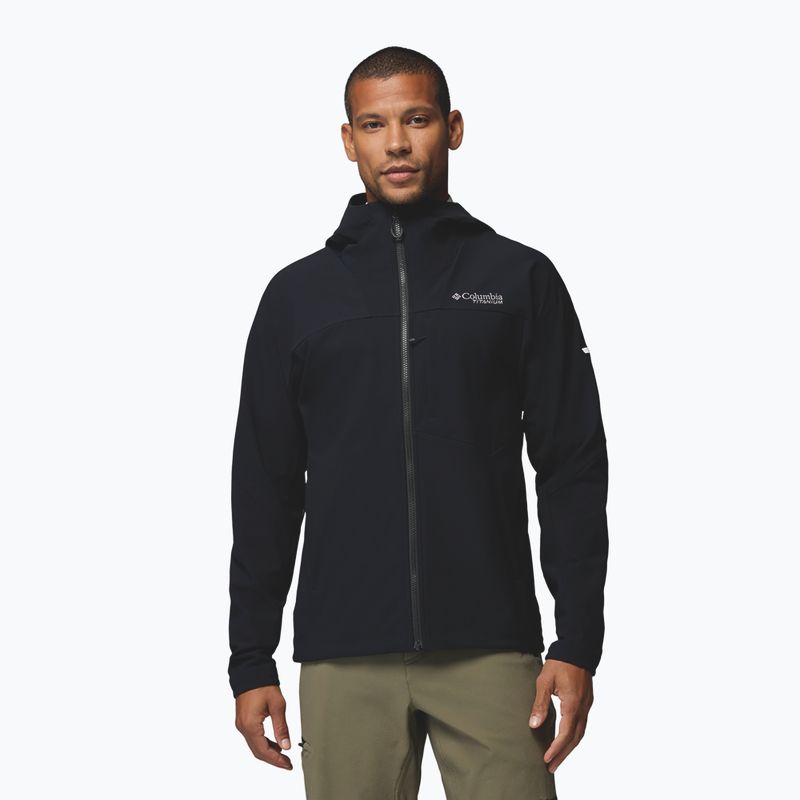 Giacca softshell da uomo Columbia Tennen Mountain Hooded Softshell black