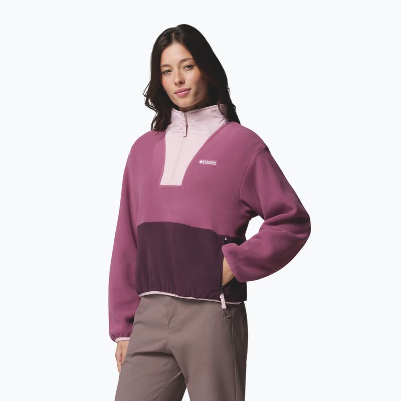 Pile donna Columbia Sequoia Grove II Half Zip Fleece Antique Mauve/Moonvista/Mineral Pink 4