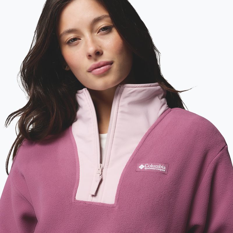 Pile donna Columbia Sequoia Grove II Half Zip Fleece Antique Mauve/Moonvista/Mineral Pink 5