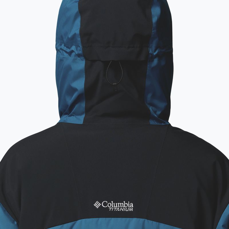 Giacca da sci da uomo Columbia Glacier Ridge Down phoenix blue/black 7