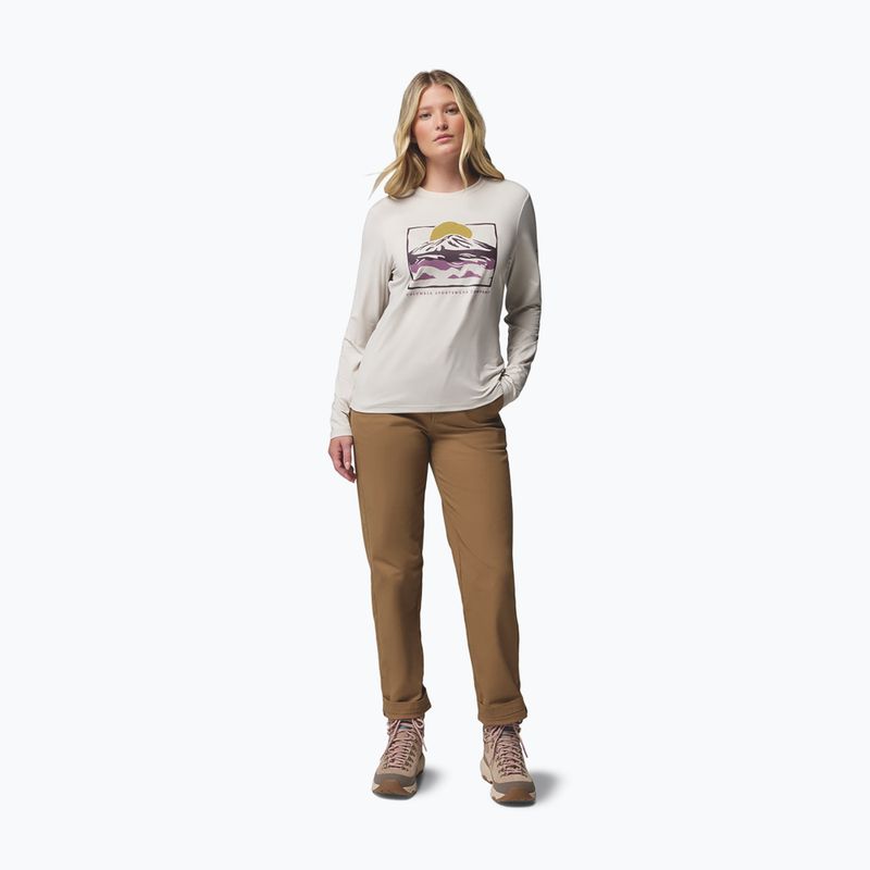 Longsleeve da donna Columbia Parsons Point LS Graphic Tee dark stone heather/all terrain 2
