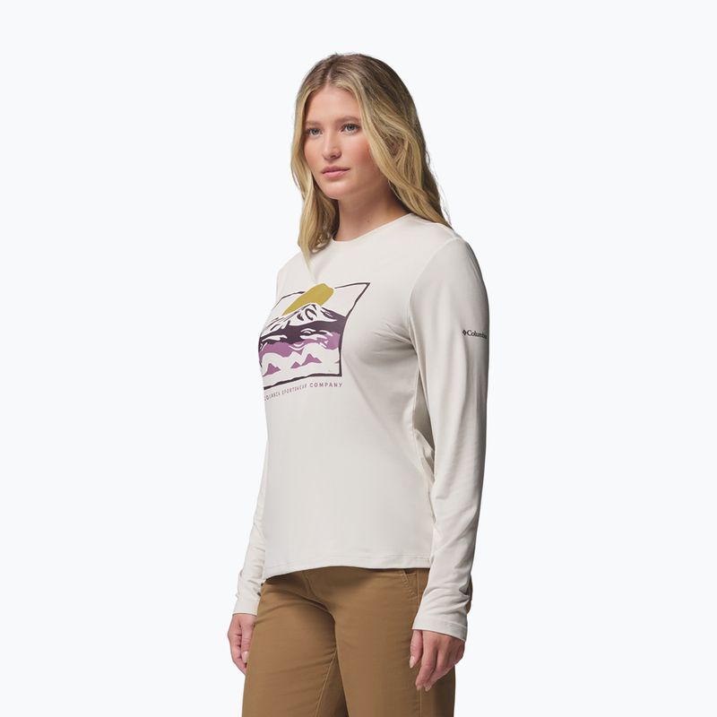 Longsleeve da donna Columbia Parsons Point LS Graphic Tee dark stone heather/all terrain 4