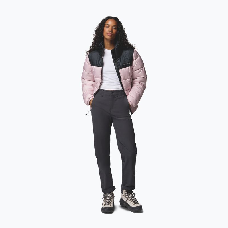 Giacca imbottita da donna Columbia Puffect III Full Zip mineral pink/black 2