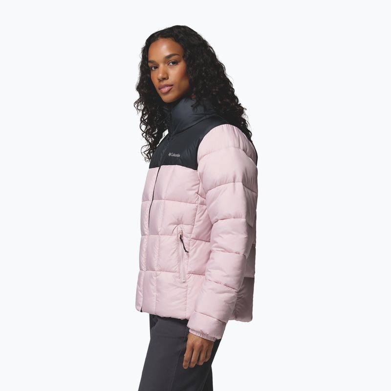 Giacca imbottita da donna Columbia Puffect III Full Zip mineral pink/black 5