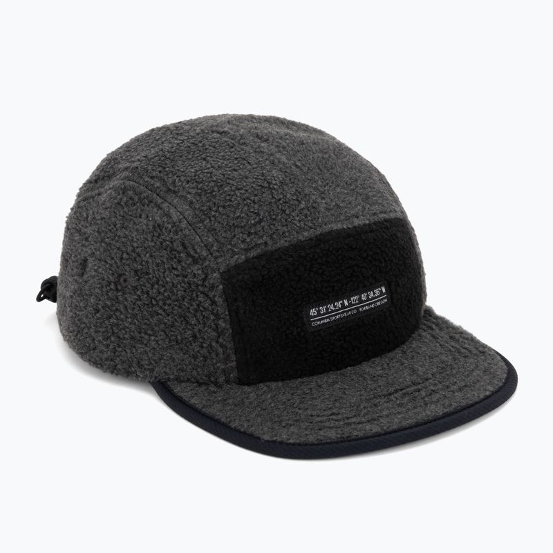 Cappellino con visiera Columbia Creek Side Thermal 5 Panel charcoal heather fleece/black ripstop