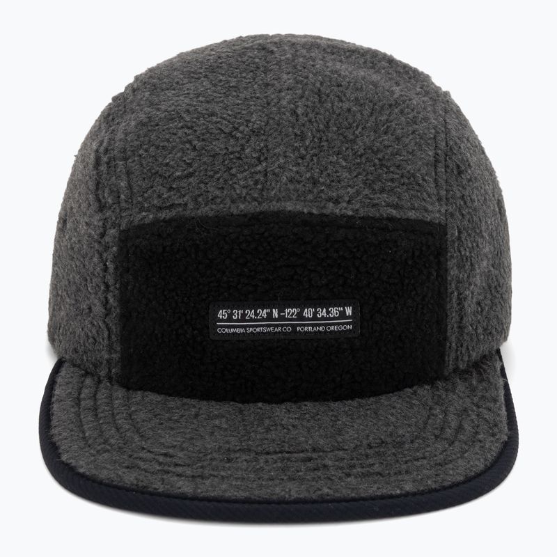 Cappellino con visiera Columbia Creek Side Thermal 5 Panel charcoal heather fleece/black ripstop 2