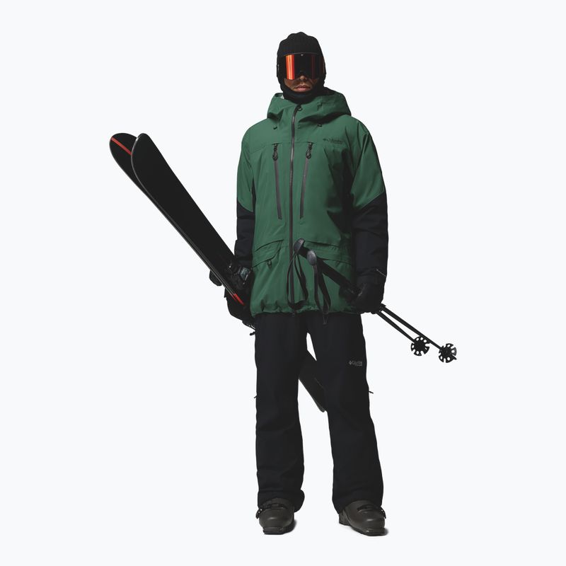 Giacca da sci da uomo Columbia Platinum Peak Insulated rain forest/black 2