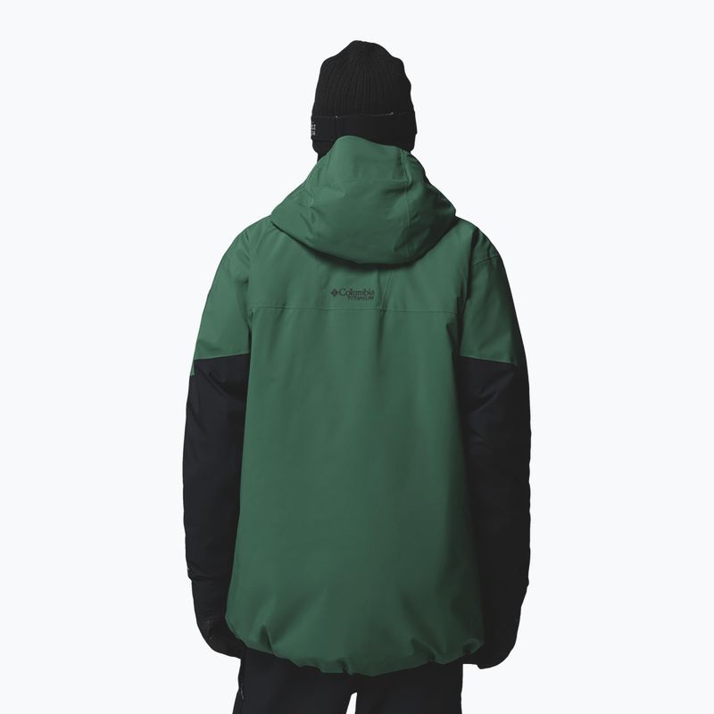 Giacca da sci da uomo Columbia Platinum Peak Insulated rain forest/black 3