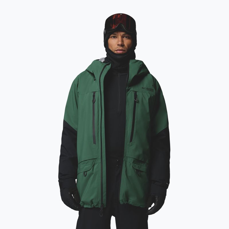 Giacca da sci da uomo Columbia Platinum Peak Insulated rain forest/black 6