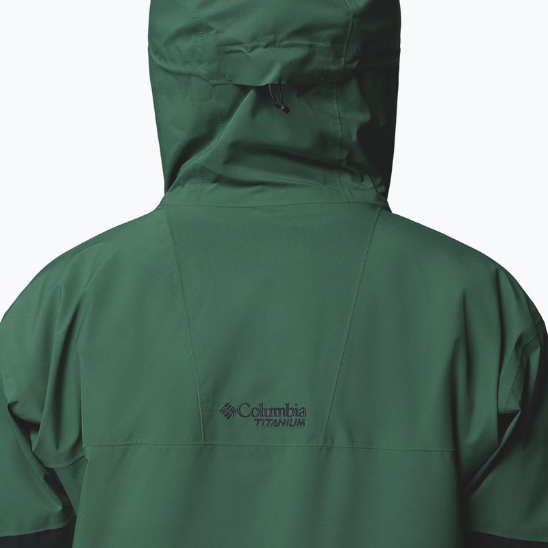 Giacca da sci da uomo Columbia Platinum Peak Insulated rain forest/black 12