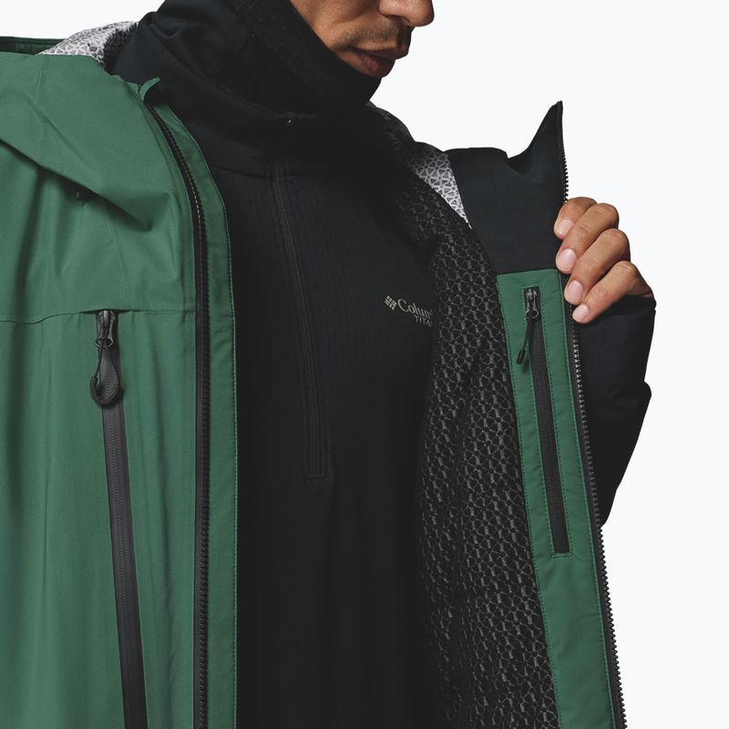 Giacca da sci da uomo Columbia Platinum Peak Insulated rain forest/black 14