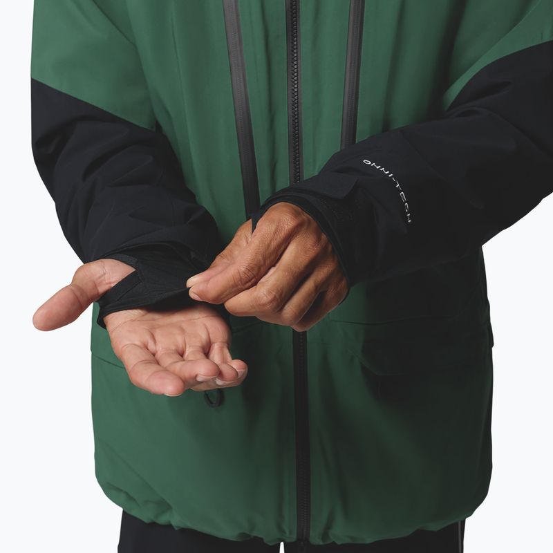 Giacca da sci da uomo Columbia Platinum Peak Insulated rain forest/black 5