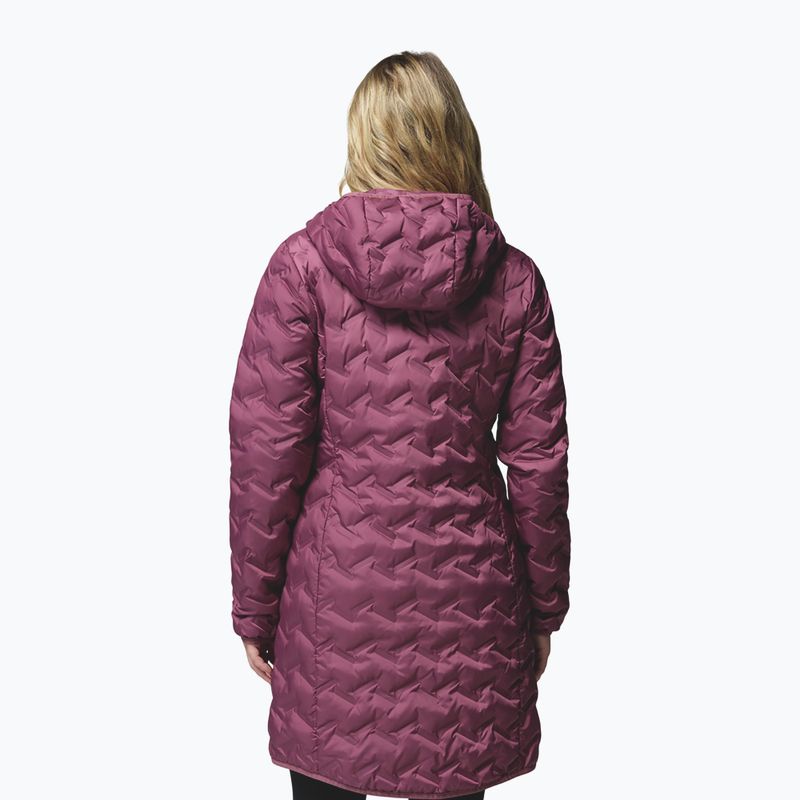 Piumino donna Columbia Delta Ridge II Long Down antique mauve 3