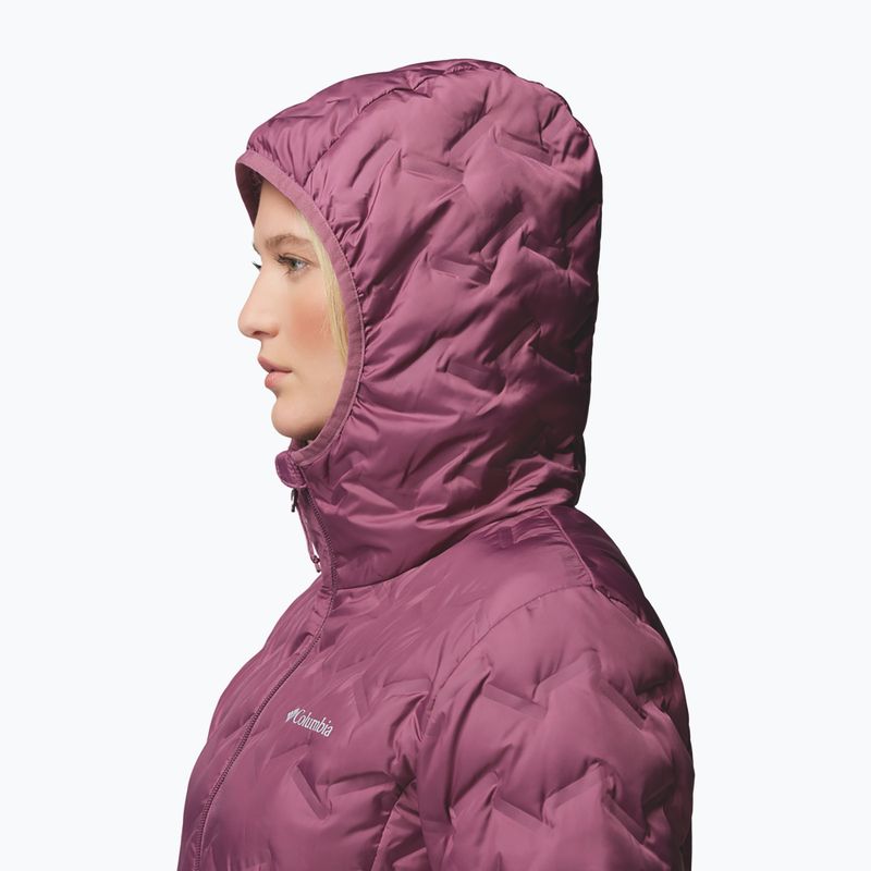 Piumino donna Columbia Delta Ridge II Long Down antique mauve 7