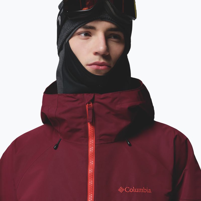 Giacca da snowboard uomo Columbia Coreshot Shell Anorak red oxide/rich wine 5