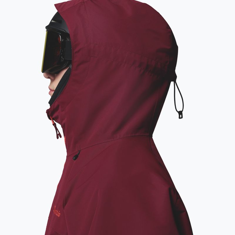Giacca da snowboard uomo Columbia Coreshot Shell Anorak red oxide/rich wine 6
