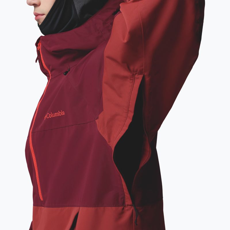 Giacca da snowboard uomo Columbia Coreshot Shell Anorak red oxide/rich wine 8
