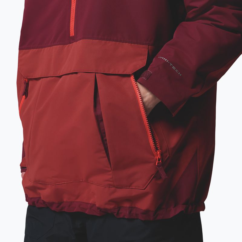 Giacca da snowboard uomo Columbia Coreshot Shell Anorak red oxide/rich wine 11