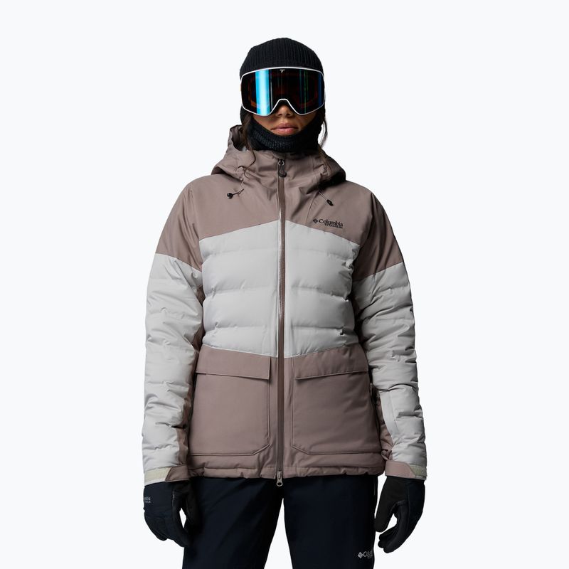 Giacca da sci da donna Columbia Glacier Ridge Down iron/flint grey
