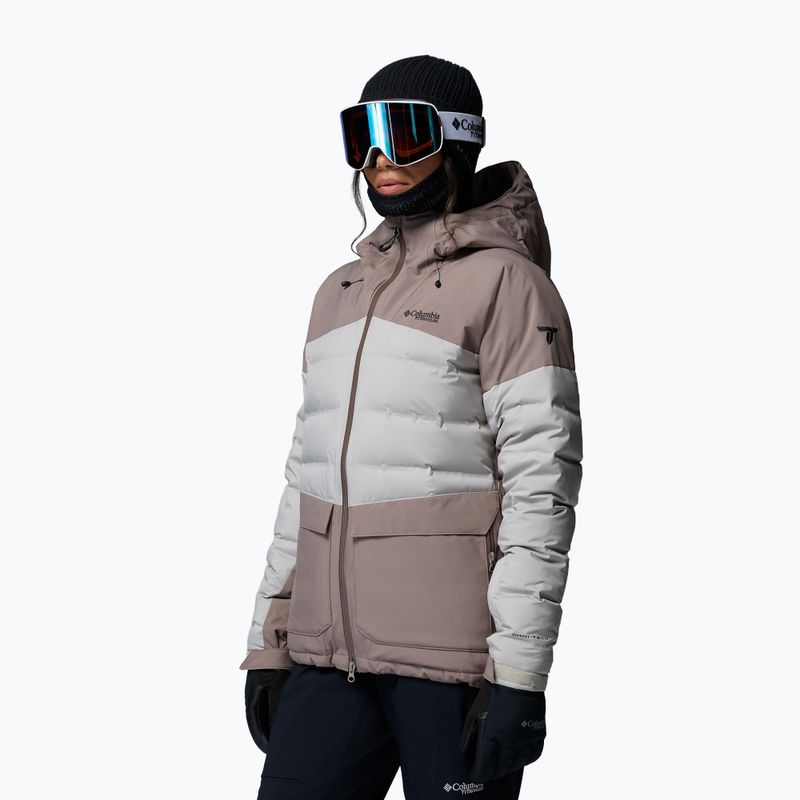 Giacca da sci da donna Columbia Glacier Ridge Down iron/flint grey 5