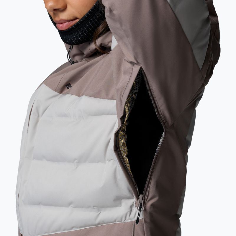 Giacca da sci da donna Columbia Glacier Ridge Down iron/flint grey 9