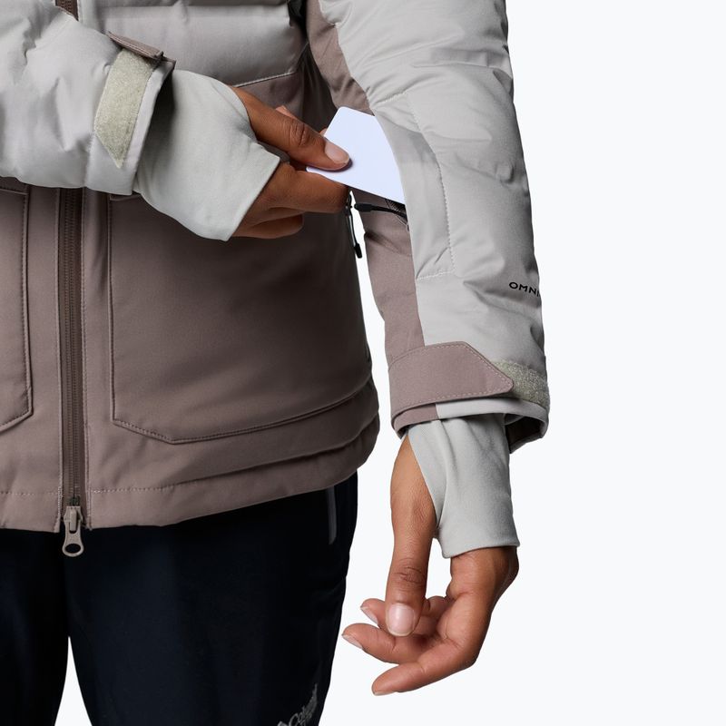 Giacca da sci da donna Columbia Glacier Ridge Down iron/flint grey 10