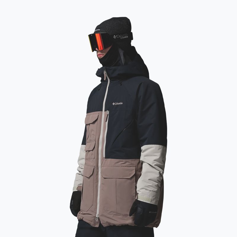 Giacca da snowboard uomo Columbia Coreshot iron/black/flint grey 5