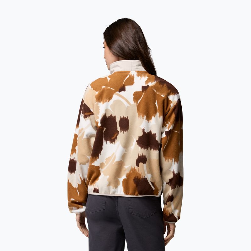 Pile donna Columbia Sequoia Grove II Printed Half Zip camel brown ikatbloom 3