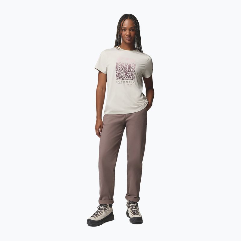 Maglietta da donna Columbia Parsons Point SS Graphic Tee dark stone heather/treescape 2