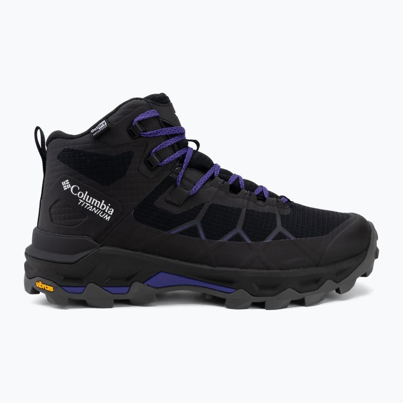 Scarpe da trekking donna Columbia Peakfreak Titanum Outdry Mid black/purple quartz 2