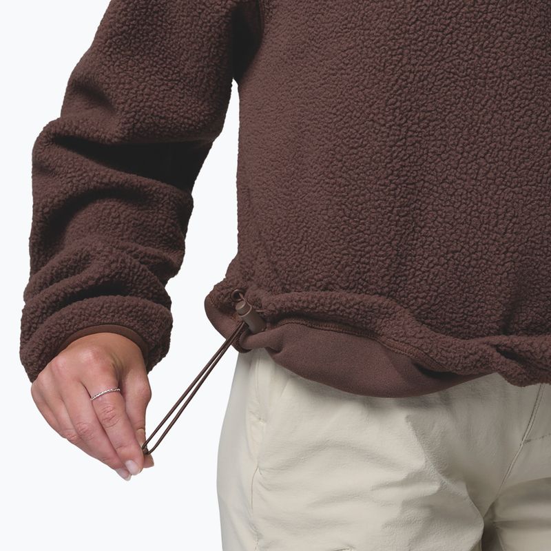 Pile donna Columbia Helvetia II Cropped Half Snap Fleece tobacco 6