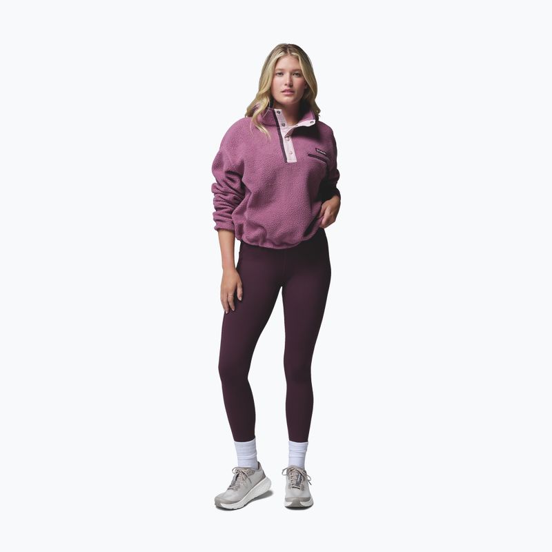 Pile donna Columbia Helvetia II Cropped Half Snap Fleece antique mauve/mineral pink 2