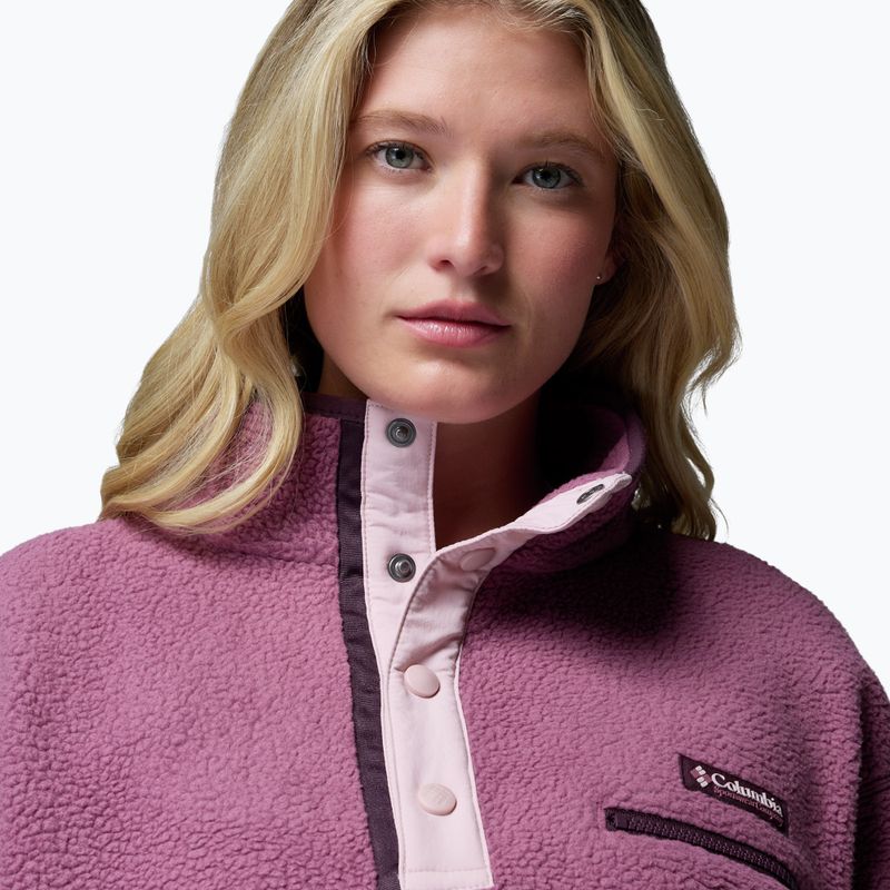 Pile donna Columbia Helvetia II Cropped Half Snap Fleece antique mauve/mineral pink 5