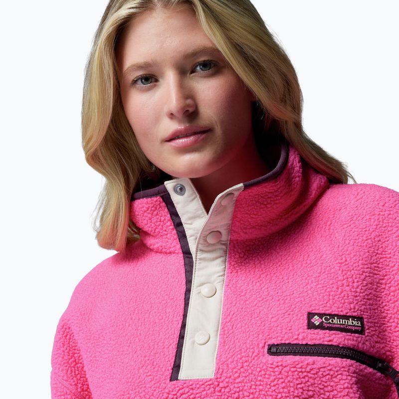 Pile donna Columbia Helvetia II Cropped Half Snap Fleece nico/dark stone 5