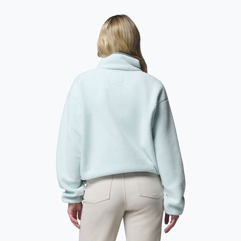 Pile donna Columbia Helvetia II Cropped Half Snap Fleece tea light/dark stone 3