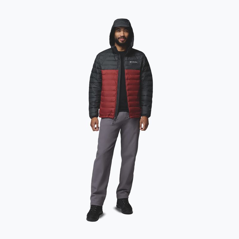 Giacca uomo Columbia Powder Lite II Hooded red oxide/shark 2