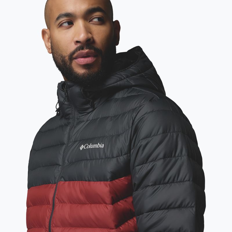 Giacca uomo Columbia Powder Lite II Hooded red oxide/shark 6