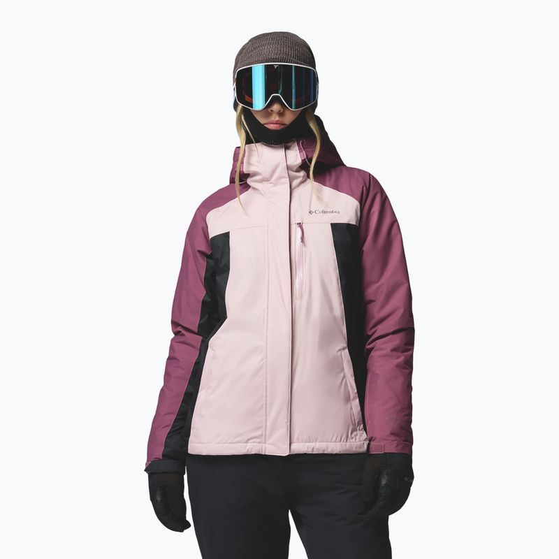 Giacca da sci da donna Columbia Snowy Summit Ins mineral pink/black/antique mauve x dye