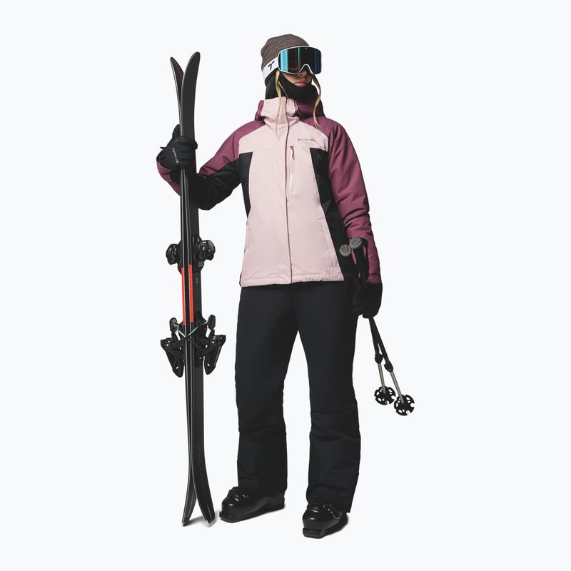 Giacca da sci da donna Columbia Snowy Summit Ins mineral pink/black/antique mauve x dye 2