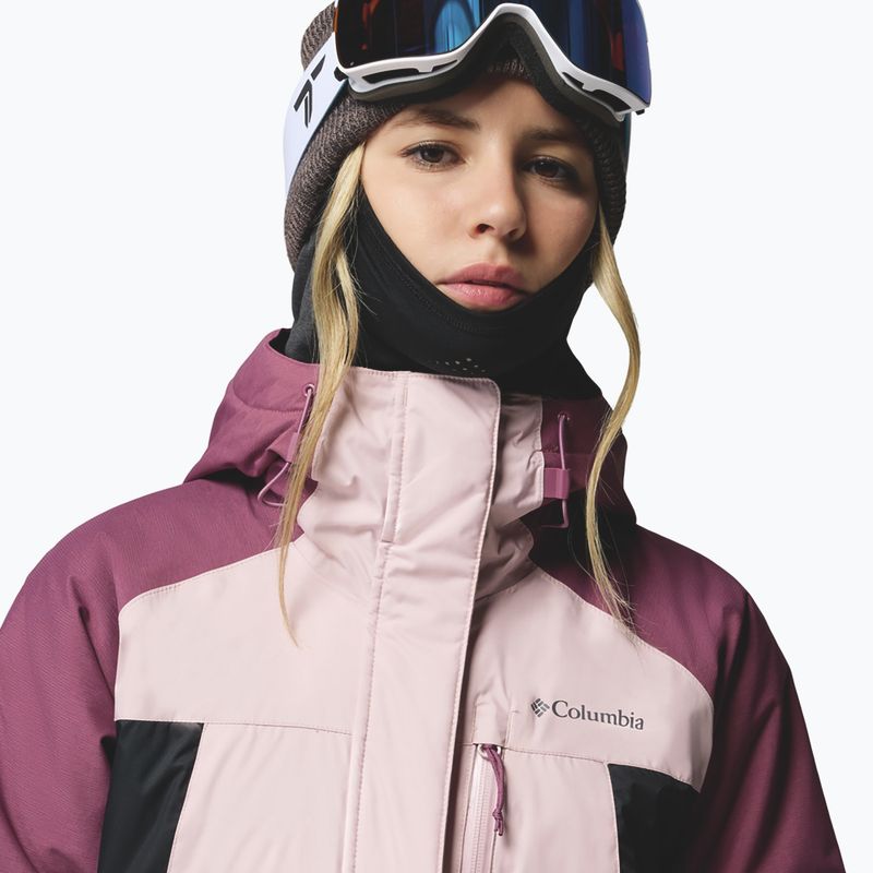 Giacca da sci da donna Columbia Snowy Summit Ins mineral pink/black/antique mauve x dye 6